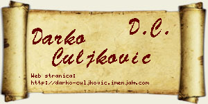 Darko Čuljković vizit kartica
